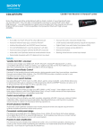 Sony CDX-GT57UPW Marketing Specifications
