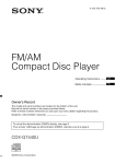 Sony CDX-GT440U User's Manual