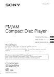 Sony CDX GT430IP User's Manual