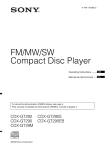 Sony CDX-GT292 User's Manual