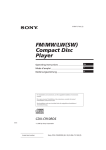 Sony CDX-C910RDS User's Manual