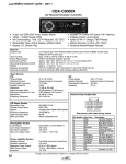 Sony CDX-C5000X Product Guide