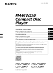 Sony CDX-C4900R User's Manual