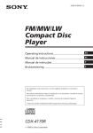 Sony CDX-4170R User's Manual