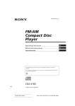 Sony CDX-4160 User's Manual