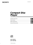 Sony CDP-XB740 User's Manual