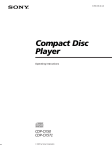 Sony CDP-CX50 User's Manual