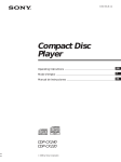 Sony CDP-CX220 User's Manual