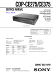 Sony CDP-CE375 User's Manual