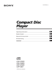Sony CDP-C661 User's Manual