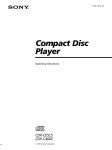 Sony CDP-C460Z User's Manual