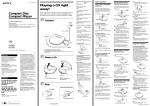 Sony D-E561 User's Manual
