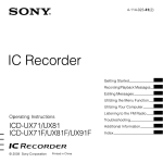 Sony CD-UX71 User's Manual