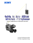 Sony Camcorder / Wireless Microphone User's Manual