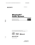 Sony MEX-BT5100 User's Manual