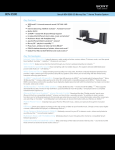 Sony BDV-E580 Marketing Specifications