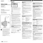 Sony BC-V615/V615A User's Manual