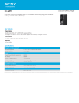 Sony BC-QM1 Marketing Specifications