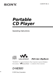 Sony Atrac3/MP3 User's Manual