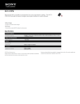 Sony ACC-CSFG Marketing Specifications