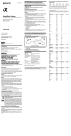 Sony AC-PW10AM Operating Instructions