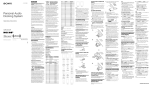 Sony 4-199-738-13(1) User's Manual