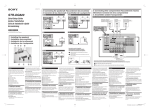 Sony 3-289-452-11(1) User's Manual