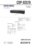 Sony Ericsson CDP-XE570 User's Manual