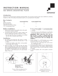 Sonance Mounting Plates SM-Series User's Manual