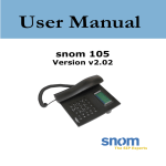 Snom 105 User's Manual