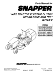 Snapper RD18S40 User's Manual