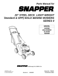Snapper D20380 User's Manual