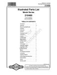 Snapper 210400 User's Manual