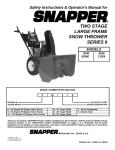 Snapper 11306 User's Manual