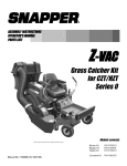 Snapper 0-50576 User's Manual