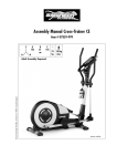 Smooth Fitness Cross-Trainer CE 07859-999 User's Manual