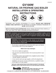 Smith Cast Iron Boilers GVIOM-5R User's Manual