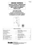 Smith Cast Iron Boilers GB200 SERIES User's Manual