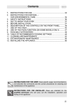 Smeg FC66B Instructions for Installation and Use