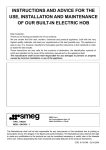 Smeg SA435X-1 Instruction Manual