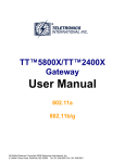SMC Networks Gateway TTTM2400X User's Manual