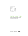 Smart Technologies Audio 340 User's Manual