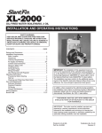 Slant/Fin XL-2000 User's Manual
