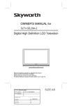 Skyworth SLTV-32L29A-2 User's Manual