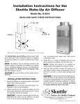 Skuttle Indoor Air Quality Products D-28-6 User's Manual