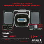 Sirius Satellite Radio XS097 User's Manual