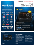Sirius Satellite Radio XDNX1V1 User's Manual