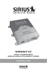 Sirius Satellite Radio SIRSNY1C User's Manual