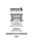 Sirius Satellite Radio SIR-KEN1 User's Manual