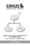 Sirius Satellite Radio SRS-2VB User's Manual